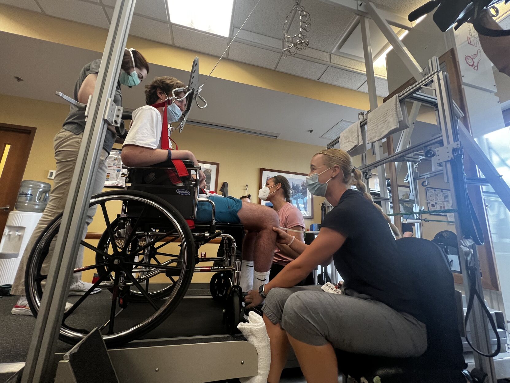 Frazier Rehab patient Britt O'Brien works out